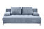 Miniaturansicht 1  - Couch Sofa Zweisitzer JENNY Schlafcouch Schlafsofa ausziehbar denim blau 203cm