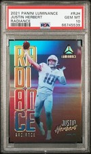 2021 Panini Luminance Justin Herbert Radiance PSA 10 Case Hit!