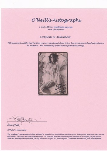 Barbara Leigh Playboy Model, Vampirella Star Personalized Magazine Page W/COA - Picture 2 of 2