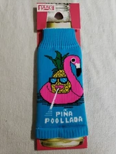 FReaKer USA Pina Pool Lada Bottle Insulator Made in the USA Flamingo & pineapple