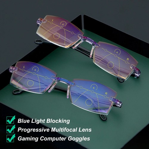 Smart Glasses with Automatic Adjustment Men Magnifying Glasses Reading Glases - Picture 2 of 12