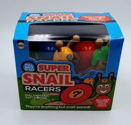 NEW. BOXED. Racing Super Snails Cute Toy Novelty Fun Kids Family Gift - Picture 4 of 5