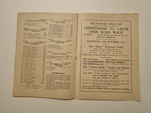 Race Walking Record Magazine Number 46 - August 1952 - Picture 6 of 7
