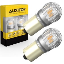 Auxito Yellow 1156 Ba15s Led Drl Turn Signal Parking Light Corner Bulbs Amber