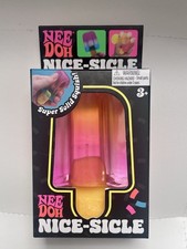 Schylling NeeDoh Nice-Sicle Super Solid Squish Pink and Orange AUTHENTIC