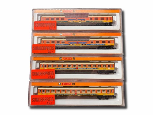 Arnold N 3851 3852 „Apfelpfeil“ 4-teiliges Wagen-Set Spur N neuwertig OVP | Zustand: Neu