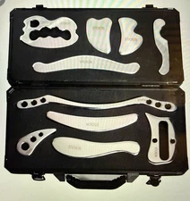 Stickon Stainless Steel Gua Sha 10 Piece Scraping Massage Tool Set