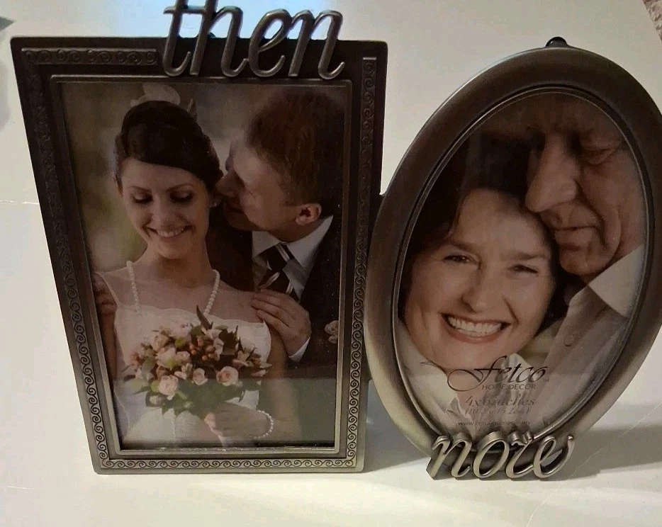 Marco de fotos Fetco entonces y ahora para aniversario Foto 3 de 4
