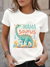 Casual Dinosaur Print T-Shirt