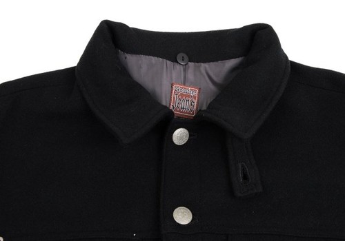 GAULTIER JEAN'S Melton Wool Metal Button Long Coat Size 48(K-158884) - Picture 4 of 12