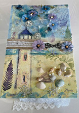 4005 -Handmade 9" x 13" Scrapbook W/Cards, Die Cuts, Hand Made More Beautiful 