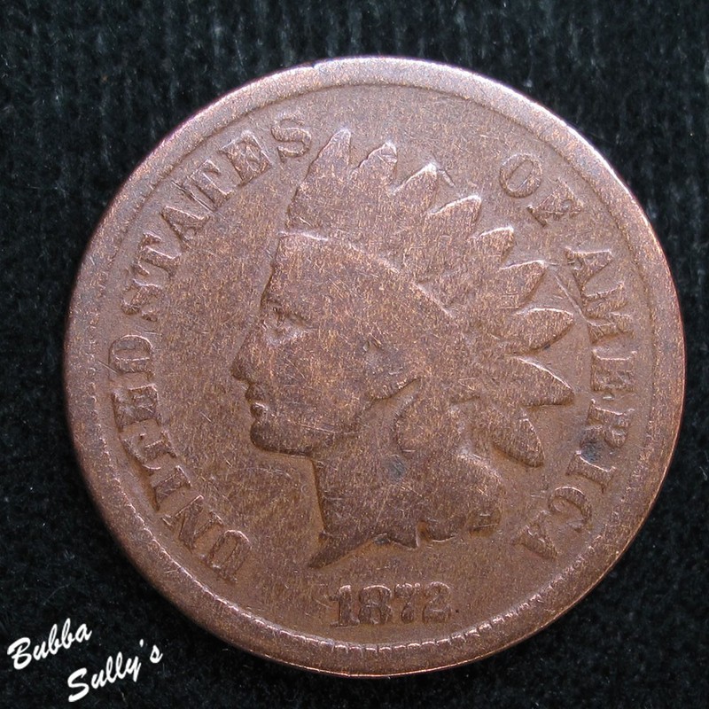 1872 Indian Head Cent GOOD