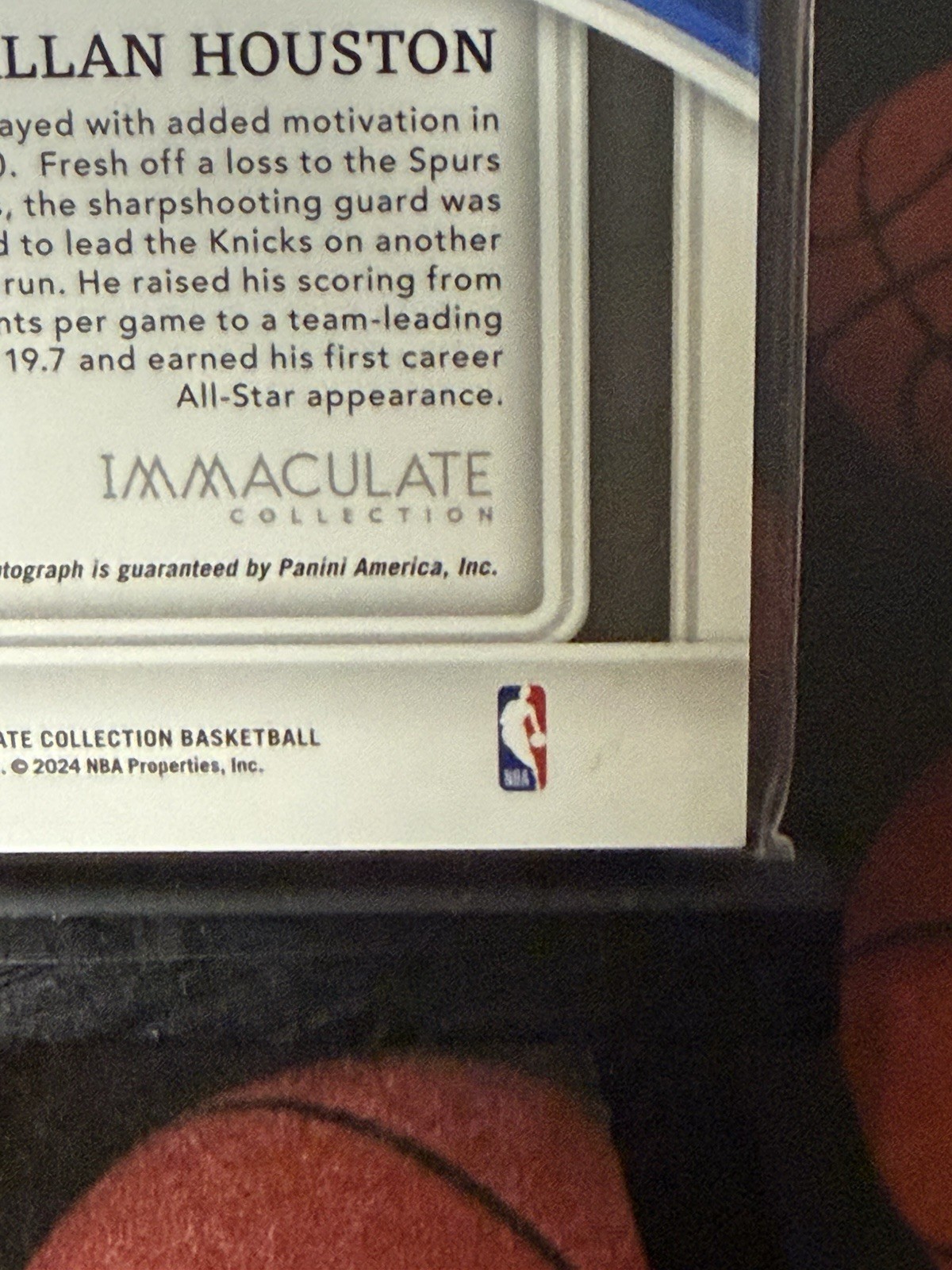 Allan Houston Panini Immaculate Shadowbox Autograph #/ 99 NY Knicks NBA 🔥🏀 view 15