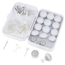 16 Sets Duvet Pin Clips NonSlip Comforter One Key Unlock White