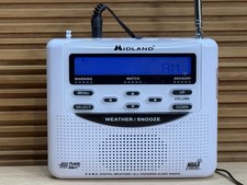 Midland Digital Hazard Monitor NOAA Weather Radio Public Alert WR-120 - TESTED