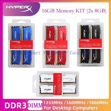 16 GB (2x8GB) DDR3 Memory Kits 1333 1600 1866 MHz 240-Pin DIMM Ram for Desktop