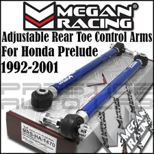 Megan Racing Adjustable Rear Toe Control Arms for 92-01 Honda Prelude BA BB