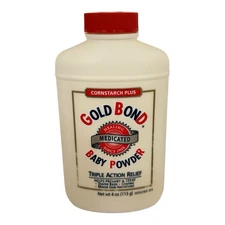 Gold Bond Baby Medicated Powder Cornstarch Triple Action Relief 4 oz No Seal