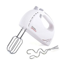 Image of Electric Hand Mixer 200W 5 Speeds Turbo Whisk Beaters Dough Hooks