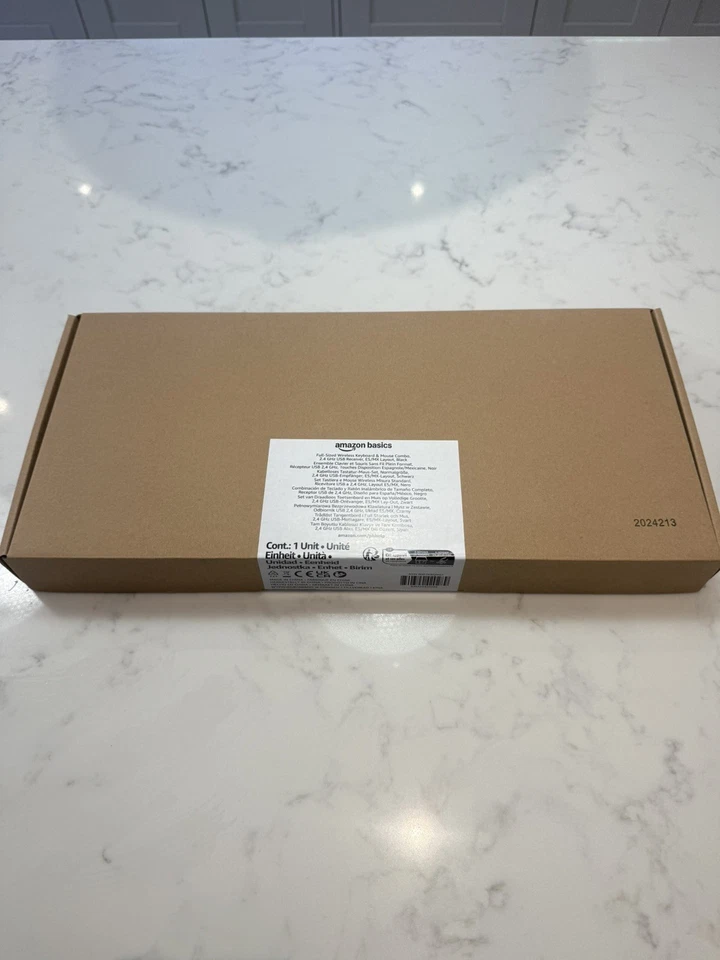 Amazon Basics Wireless Keyboard and Mouse Combo Full-Sized, 2.4GHz USB receiver - Image 4 of 4