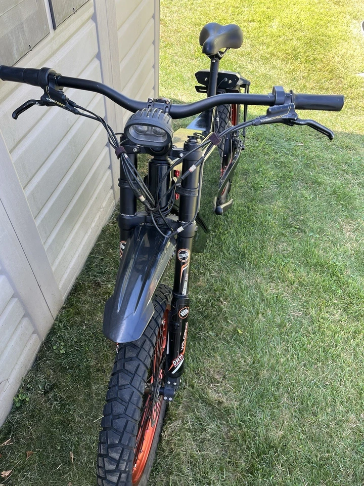 Bicicleta elétrica rápida 10.000 watts 55+ mph enduro bombardeiro furtivo bicicleta elétrica - Imagem 4 de 4