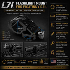 L7I Angled Rail Mount Light/Laser Holder 30mm