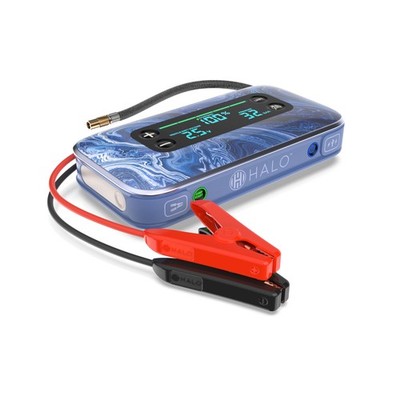 Halo Bolt Air 1750 Portable Car Battery Jump 130 Psi Air Compressor 59.9Wh Usb