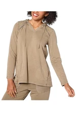 LOGO Life by Lori Goldstein French Terry Pull Over Hoodie Cinder