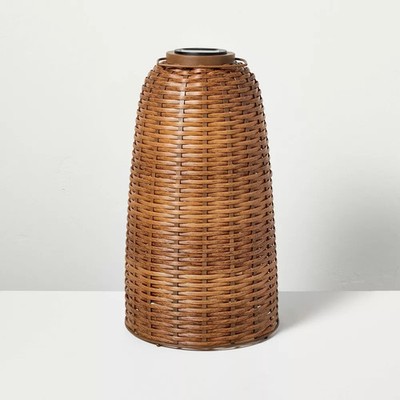 Woven Solar Lantern Tall - Hearth & Hand with Magnolia