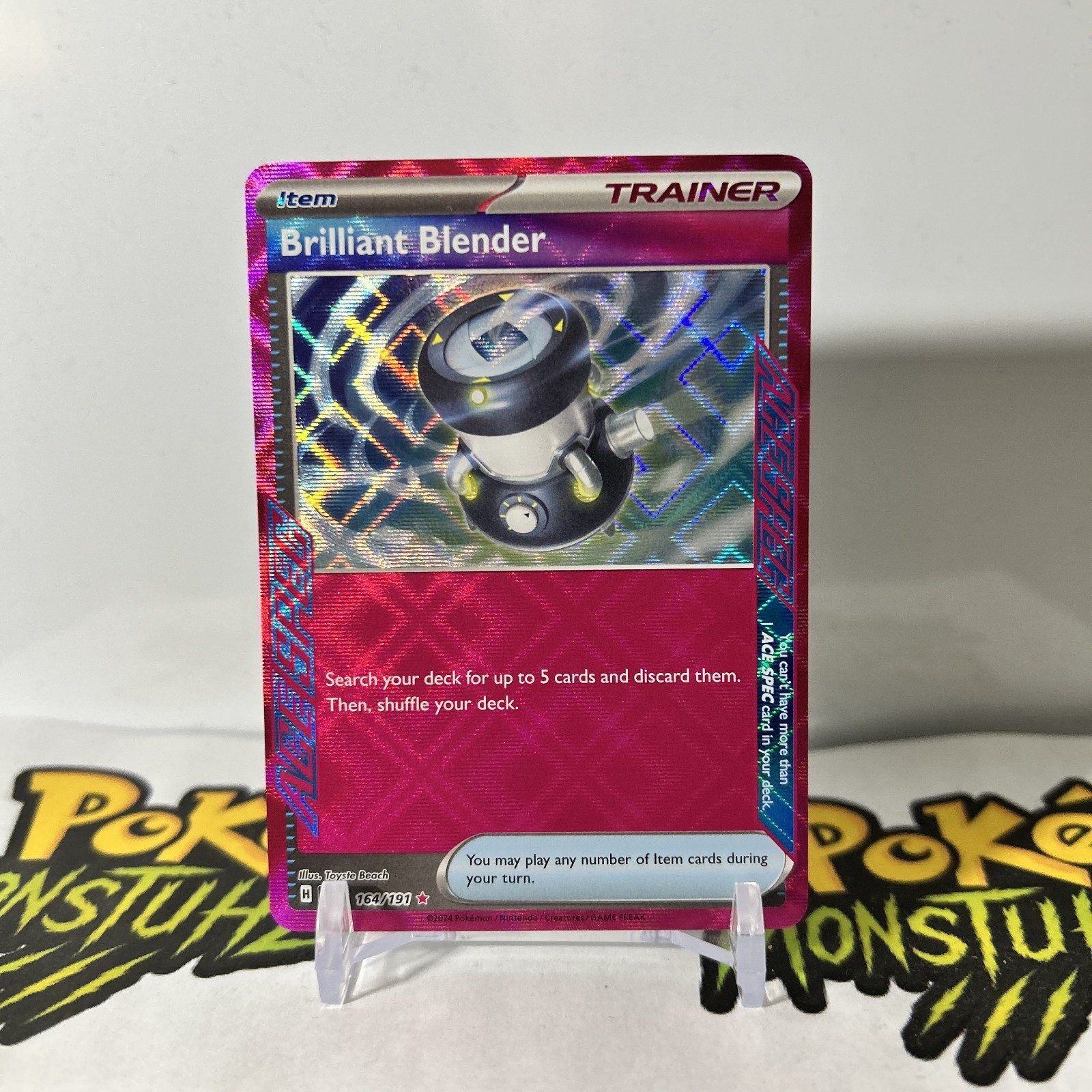 Brilliant Blender 164/191 - Pokémon TCG Surging Sparks Ace Spec Rare - NM
