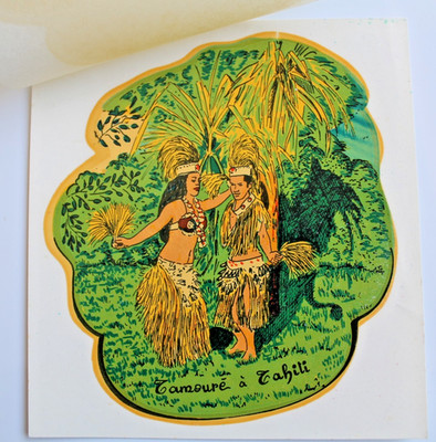 ALTES DECAL AUS TAHITI NEU LUXUS ZUSTAND