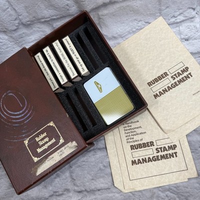 VTG Rubber Stamp Management Collection Executive Edition Funny Curtin And Pease