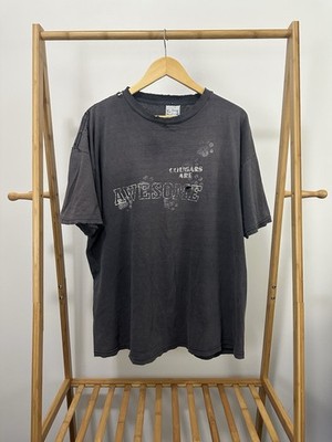 VTG 90s Cougars Are Awesome MILF Gradient Sun Faded Worn Thrashed T-Shirt 2XL