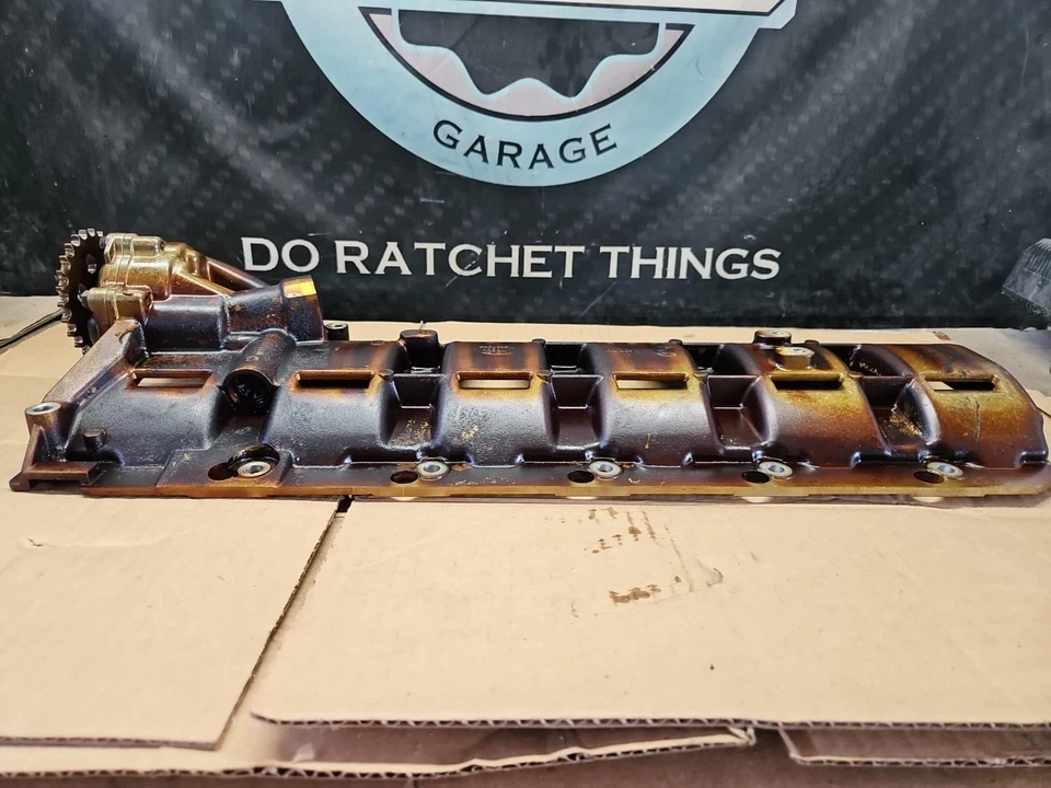 Conjunto de base de bomba de aceite del motor 97-00 BMW 320i 323i 328i E46 M52 B25 11417507350 Foto 3 de 4