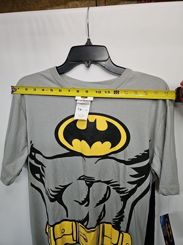 Men's DC Vintage Comic Book Batman Costume T-shirt Mask Large 42-44 - Picture 19 of 20