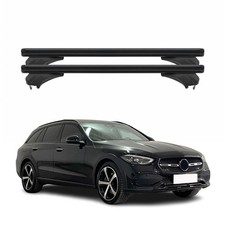 Menabo Dachträger für Mercedes C Klasse Kombi S206 2021-25 Aluminium Schwarz 2x