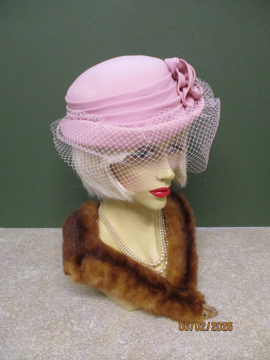 Pink 1940s Vintage Hats for Women for sale | eBay UK display picture 1