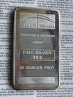 NTR Metals 10oz Troy Silver Bar, .999 Fine Silver