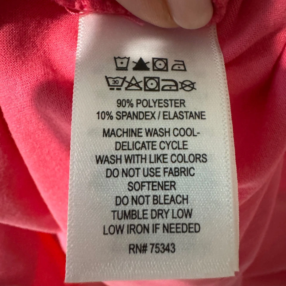 C & C California Hot Pink UV Coverup Hoodie Dress Long Sleeve Beach Swim Large - Image 4 of 4