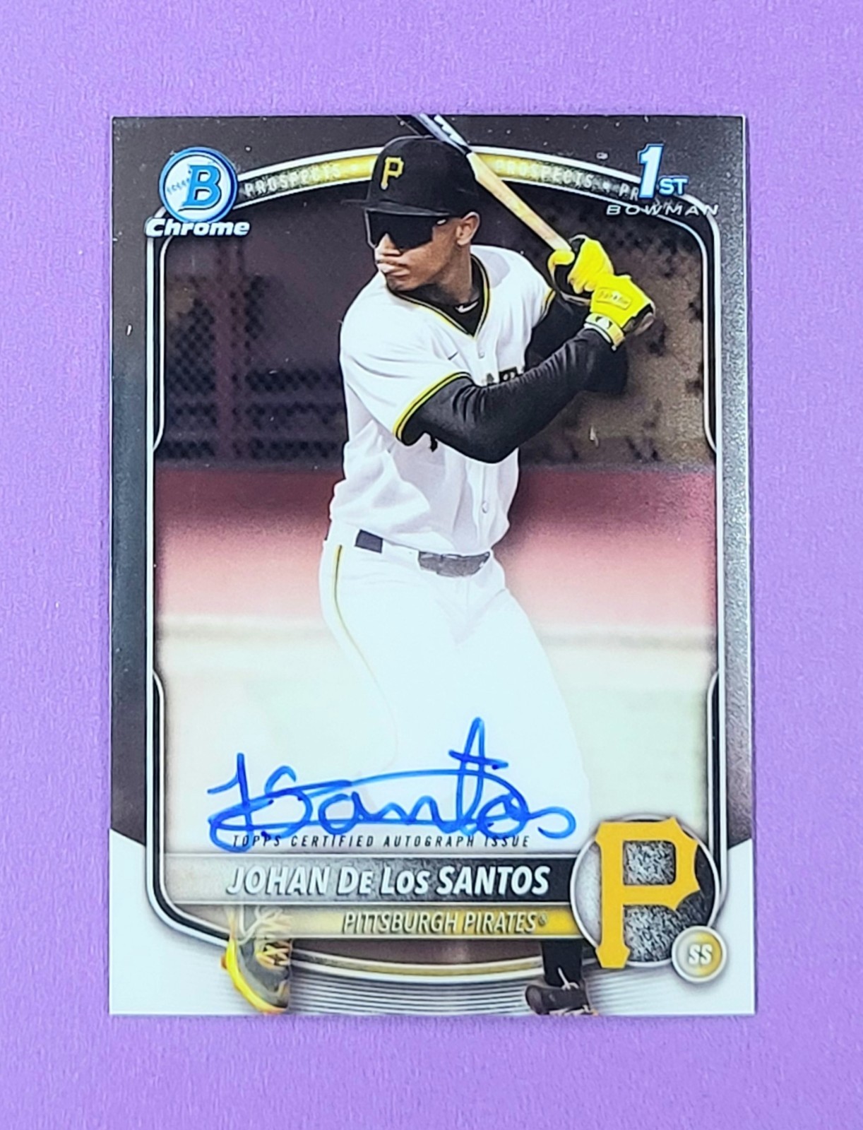 2025 Bowman Chrome | 1ST BOWMAN AUTO #CPA-JDLS | JOHAN DE LOS SANTOS