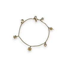 Lady Bag Anklet - 10K Yellow Gold