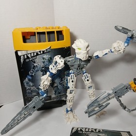 Lego Bionicle Inika Toa Matoro 8732 & Lego Bionicle Toa Inika Hewkii LIGHTS WORK