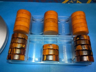 28 ABSOLUTELY STUNNING LARGER TRANSPARENT BAKELITE CHECKERS LOOK AT VIDEO