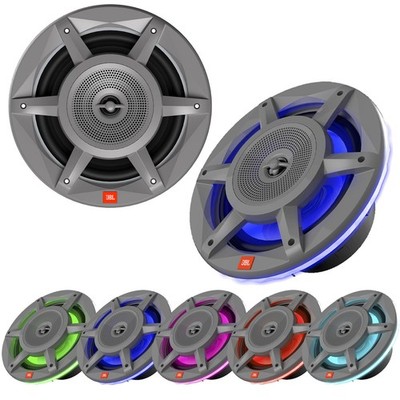 2x JBL Stage Marine 8'' 375 Watt LED Lights High Performance Boat Audio Speakers