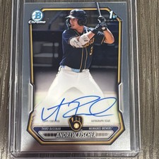 Topps 2026 Bowman Chrome 1st Bowman Andrew Fischer Autograph #CPA-AF Brewers