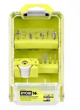 Ryobi A90AS16 Rotary Tool 16-Piece Carving and Engraving Kit