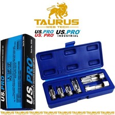 6PC US PRO DIFFICULT ACCESS SOCKET SET 10 - 19MM Switches Temperature Sensors UK