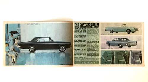 Dodge Dart 1963 folleto de ventas GT 270 170 camioneta fotos especificaciones vintage - Imagen 3 de 6