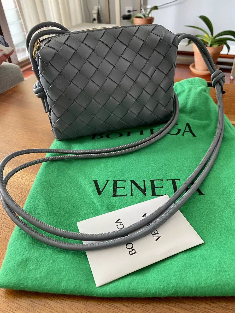 BOTTEGA VENETA Loop mini intrecciato leather shoulder bag