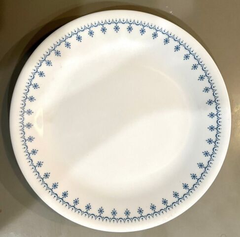 YOU CHOOSE Corelle Pyrex Glass Mates BLUE SNOWFLAKE Garland Plate Tumbler Bowls - Picture 25 of 31